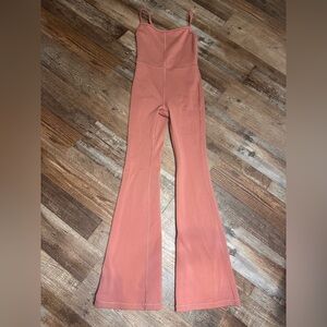 Wilfred Free Aritzia Rusty Rose Jumpsuit with Flared Legs